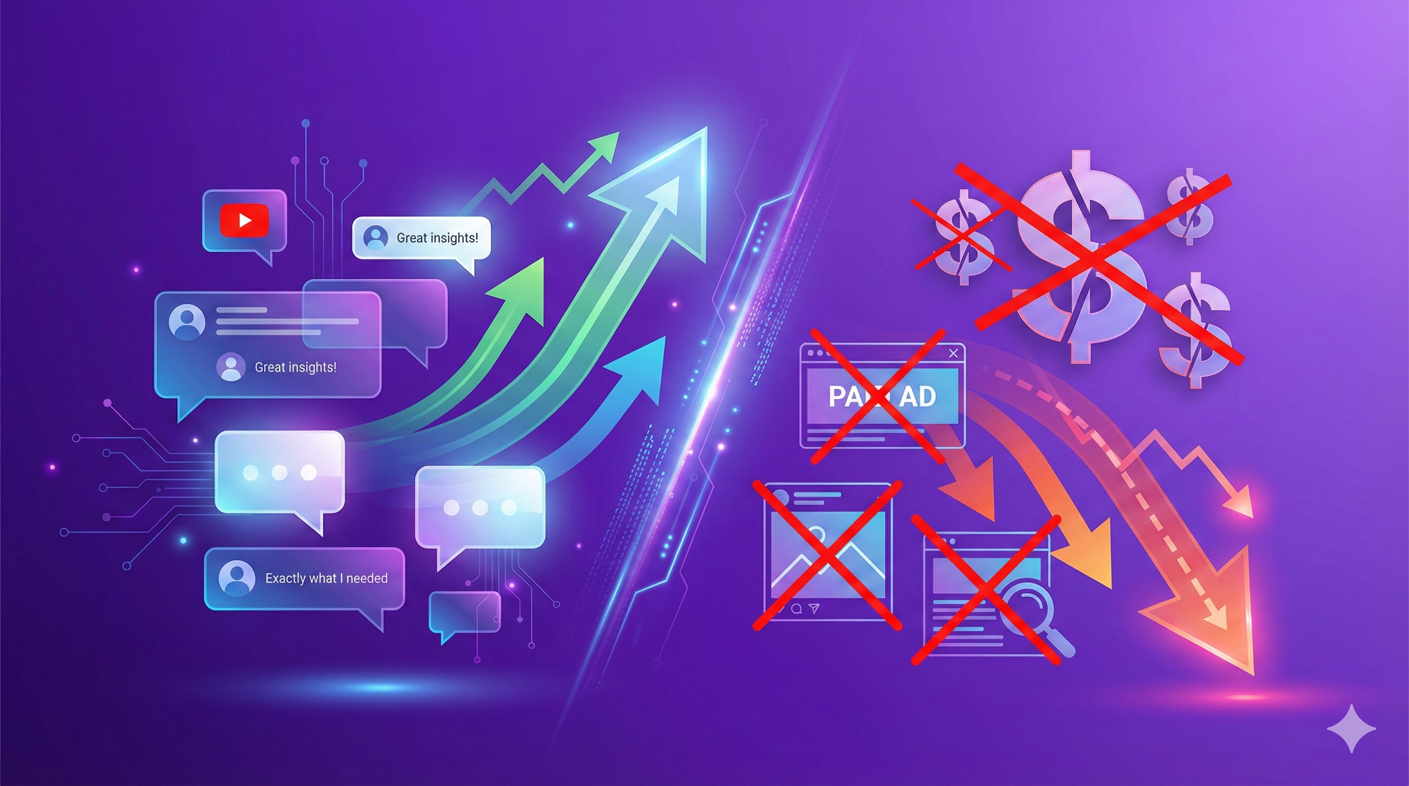 Comment marketing strategy infographic